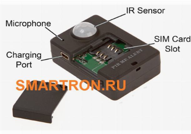 Автономная мини GSM сигнализация с ИК датчиком