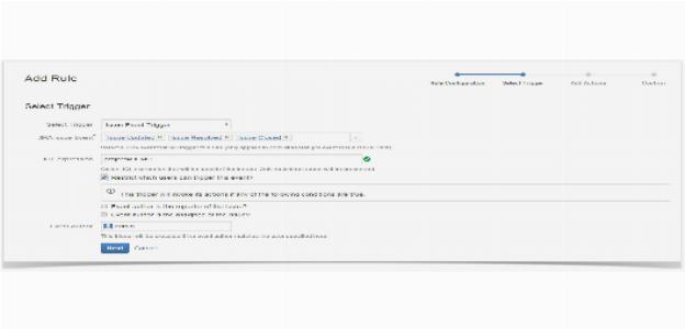 Действия при срабатывании